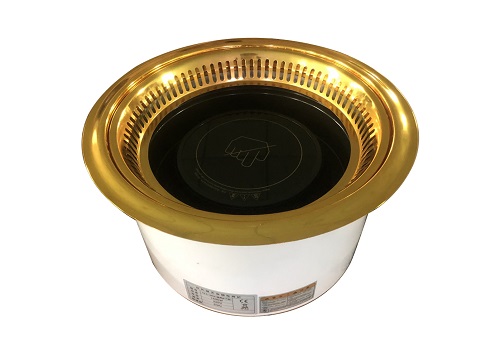 圓形金色下排煙烤爐YS（斜面排風(fēng)孔）